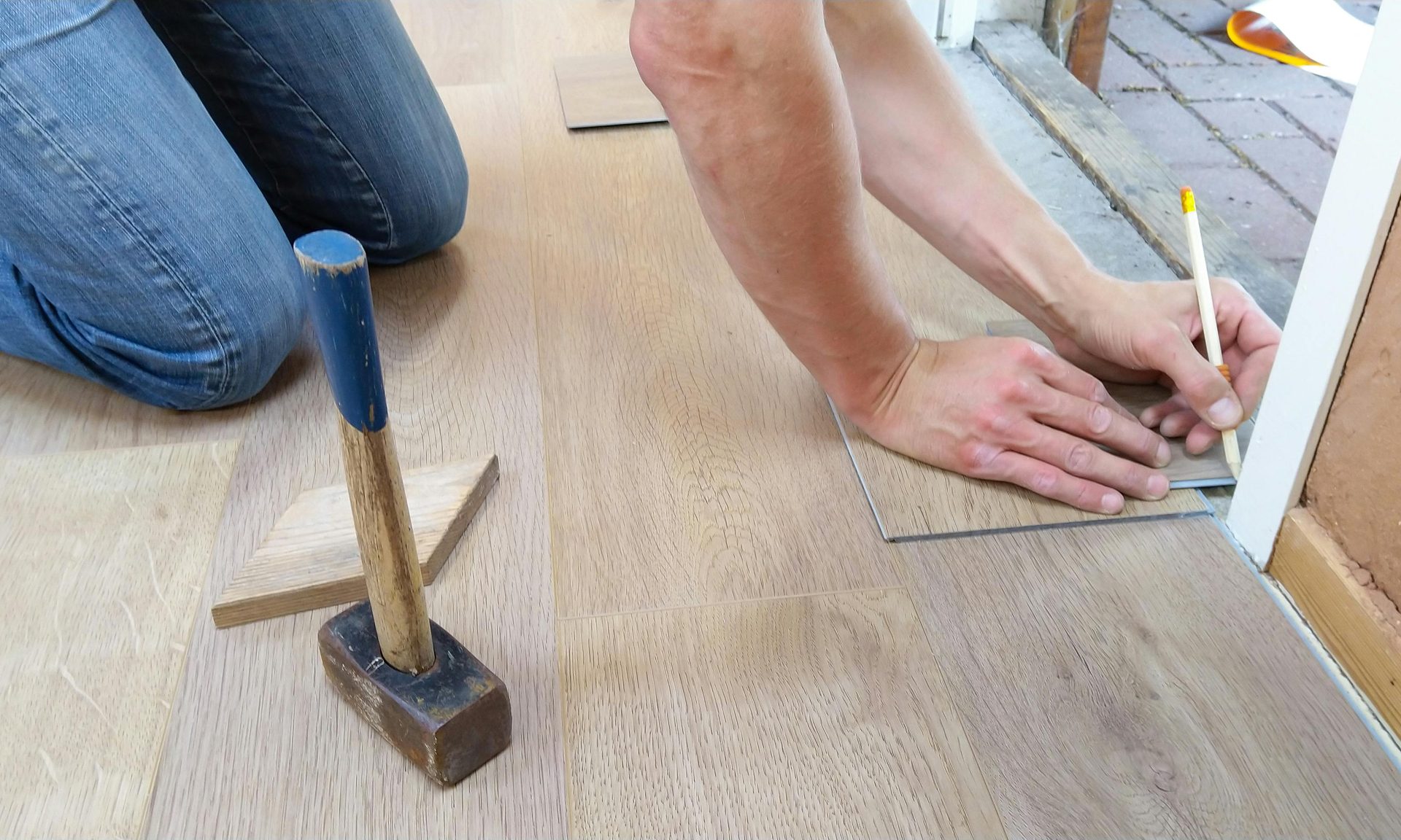 Hardwood flooring installation in a Prince Edward County home by Tandem Home Solutions